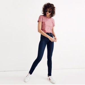 Madewell 9" high-rise skinny jeans in larkspur